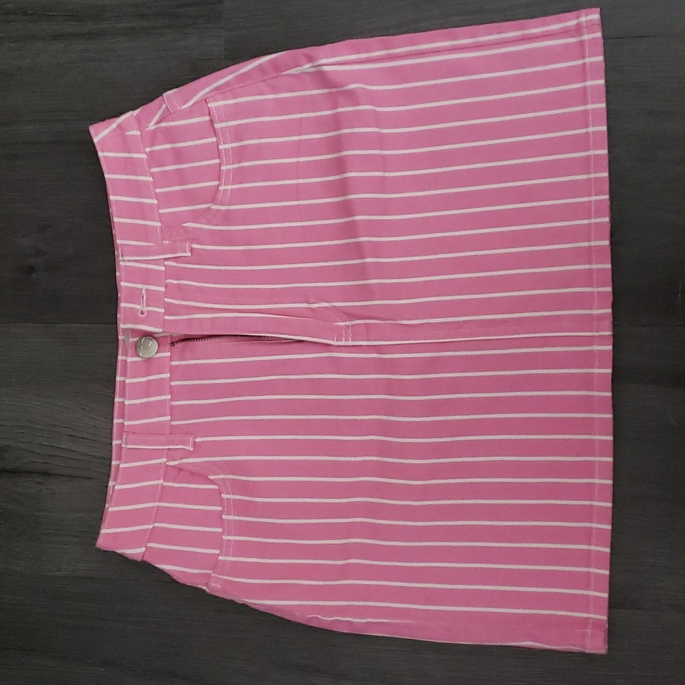 Pink Jean Skirt